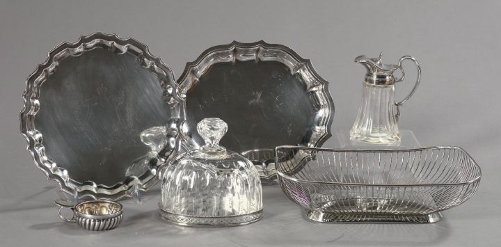 Appraisal: Six-Piece Collection of Antique Silverplate and Sterling comprised of a