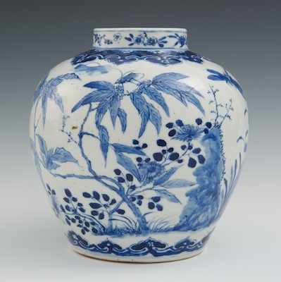 Appraisal: A Chinese Porcelain Blue and White Jar Late Qing Of