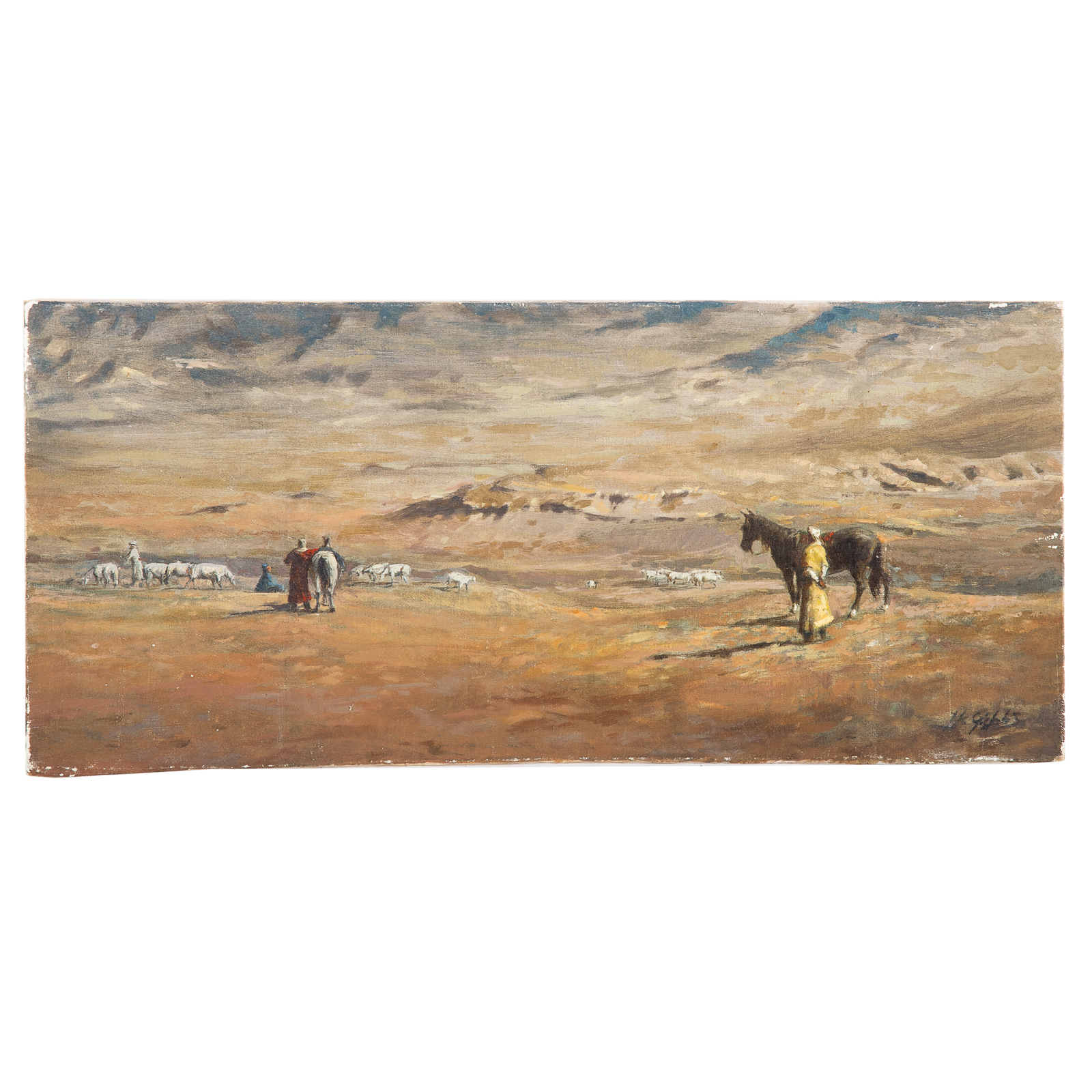 Appraisal: NATHANIEL K GIBBS ONLOOKER IN DESERT OIL American - Oil