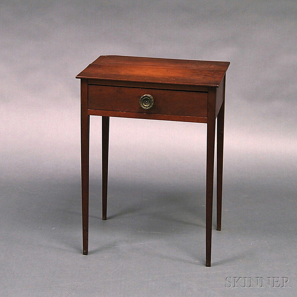 Appraisal: Federal Cherry One-drawer Stand New England early th century imperfections