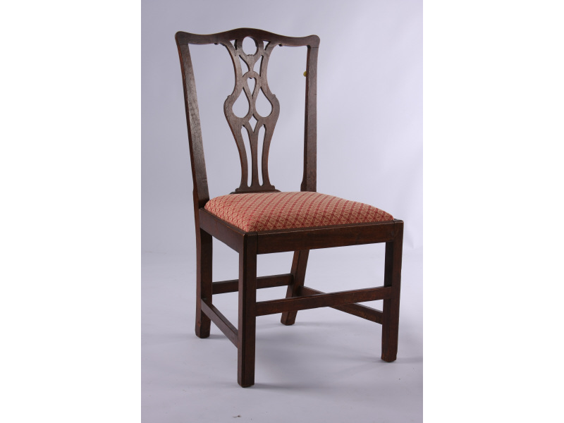 Appraisal: Southern Chippendale Side Chair late- th c probably VA mahogany