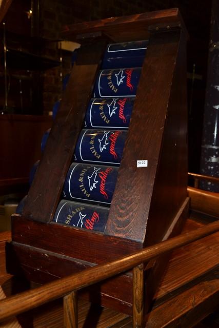 Appraisal: A SMALL PAUL SHARK WINE RACK A SMALL PAUL SHARK