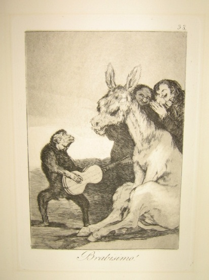 Appraisal: FRANCISCO JOS DE GOYA Three aquatints with etching El amor