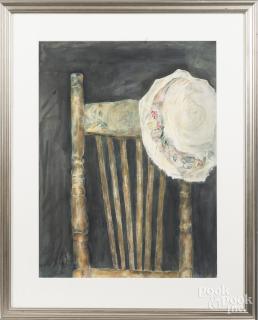 Appraisal: Nancy Fullington American th c watercolor of a hat and