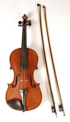 Appraisal: A Violin stamped 'A C Lancaster ' with a two