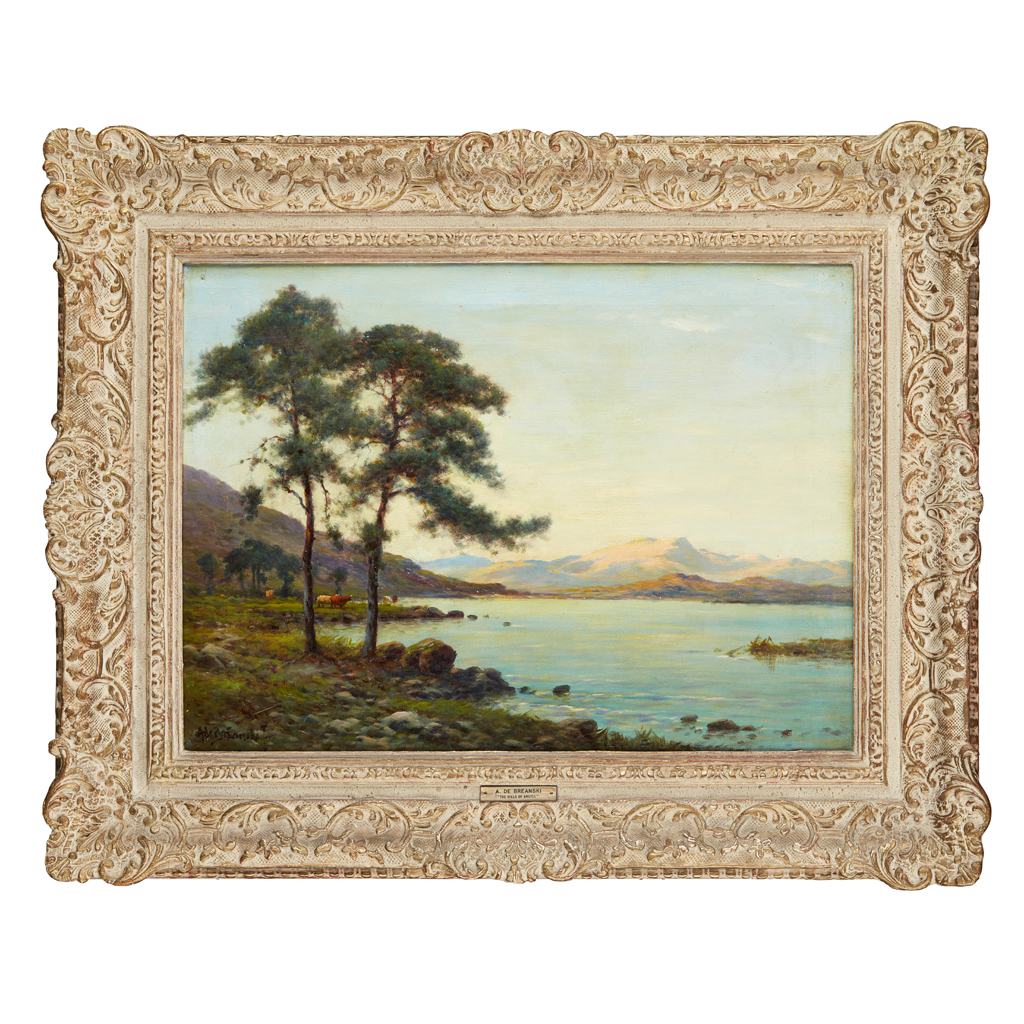 Appraisal: ALFRED DE BREANSKI JUNIOR BRITISH - HILLS OF ARGYLL Signed