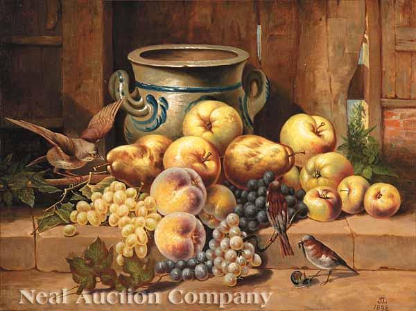 Appraisal: Jack Laughlin American late th c Still Life with Fruit