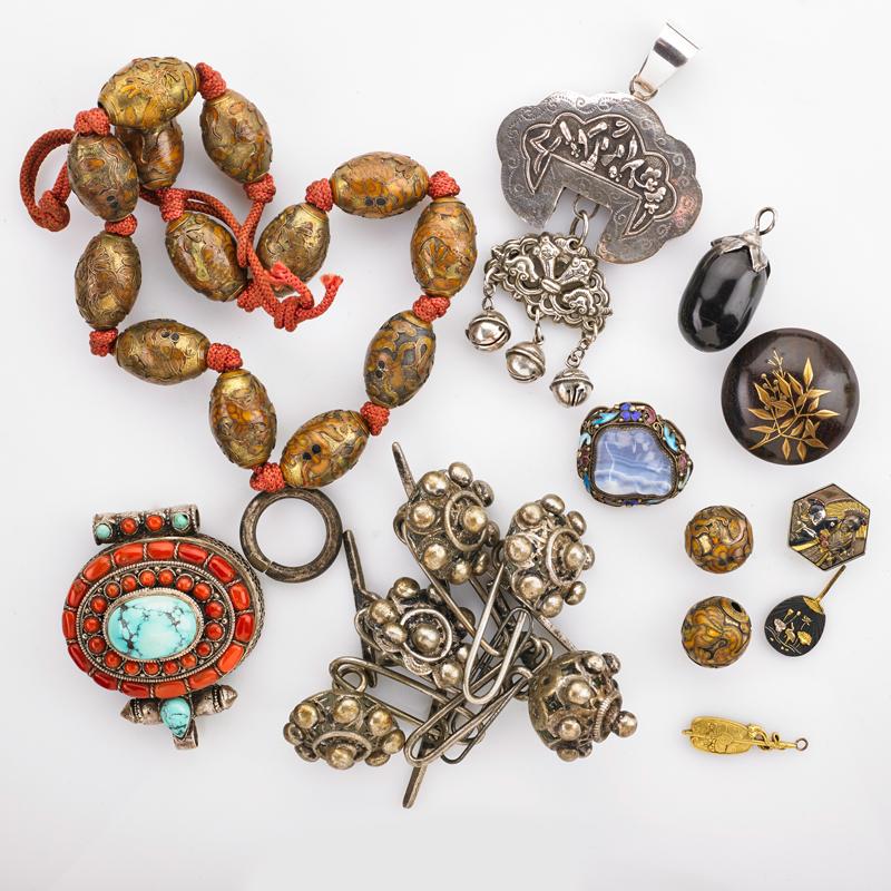 Appraisal: COLLECTION OF ASIAN JEWELRY AND FRAGMENTS Condition Report