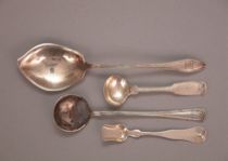 Appraisal: Four Sterling Silver Spoons Includes an Bon Bon server apprx