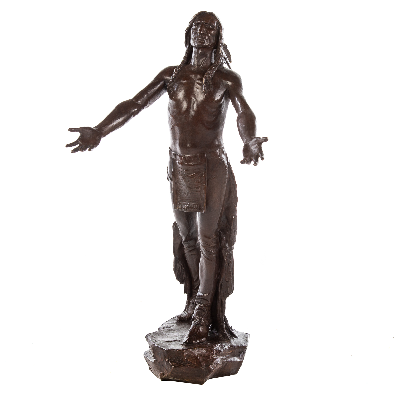 Appraisal: C H HUMPHRISS APPEAL TO THE GREAT SPIRIT BRONZE American