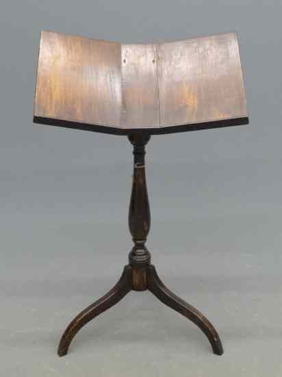 Appraisal: Early reading stand converted from th c candlestand '' Ht