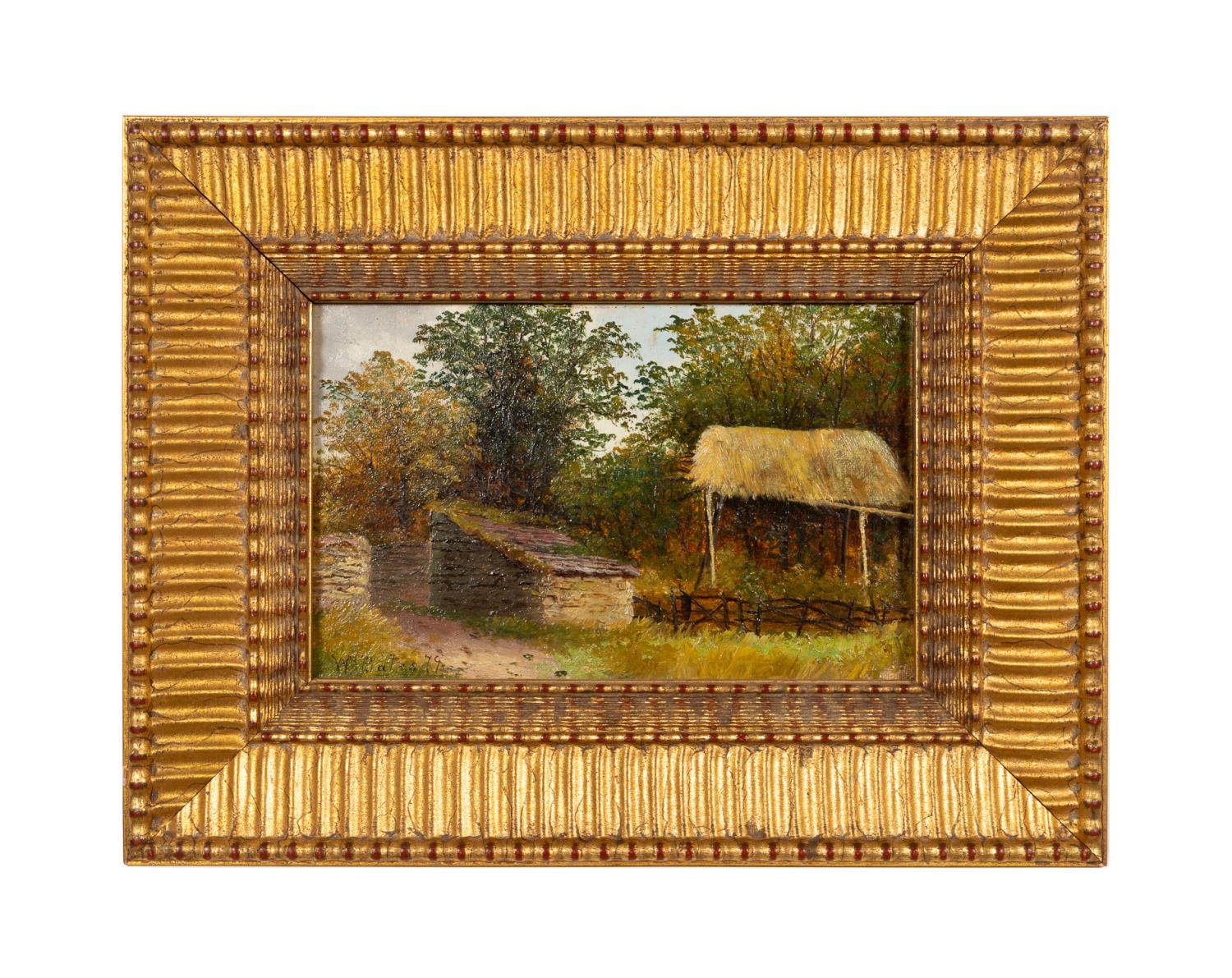 Appraisal: LIKELY WILLIAM BATES RURAL FARM SCENE O B Likely William