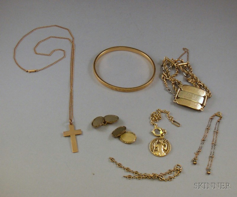 Appraisal: Small Group of Estate Jewelry including a kt gold St