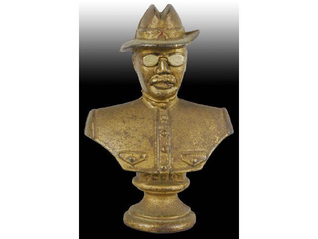 Appraisal: Cast Iron Teddy Roosevelt Still Bank Description Made by AC