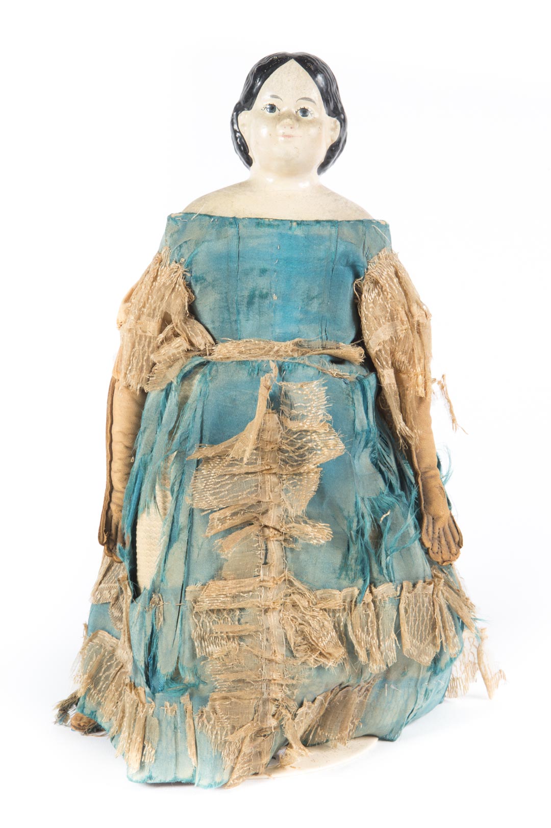 Appraisal: Greiner fashion doll fourth quarter- th century in silk and