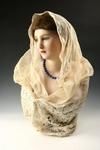 Appraisal: WAX BUST - Mid th c French Wax Woman's Bust