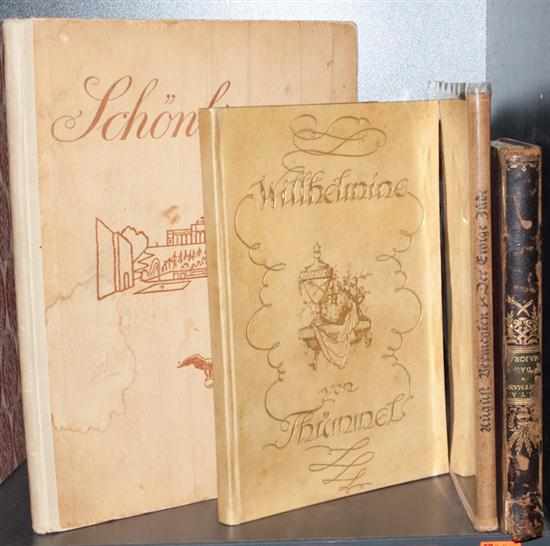 Appraisal: Fine Printing Erotica Four German titles E Hoffmann ''Das Majorat