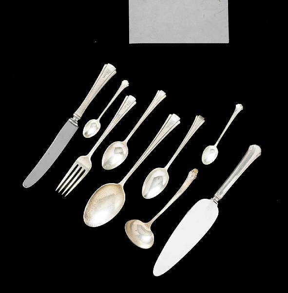 Appraisal: A sterling flatware set etc Richard Dimes Co South Boston