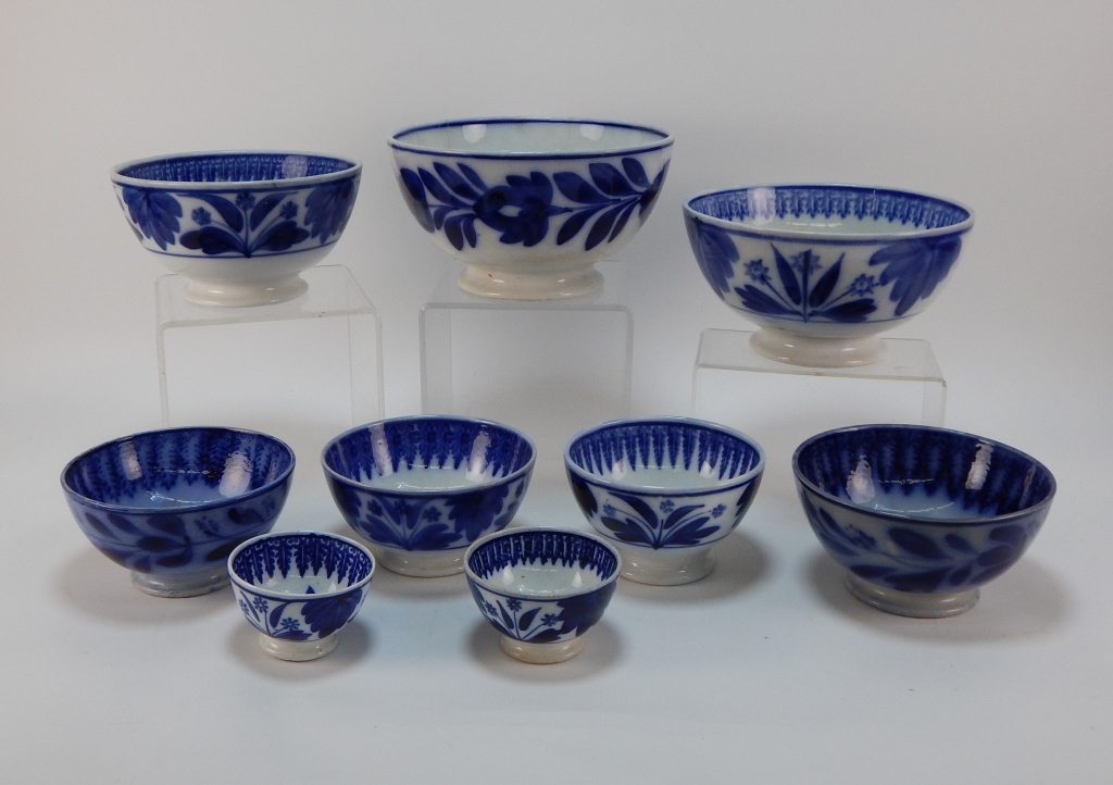 Appraisal: PC DELFT SOCIETE CERAMIQUE MAESTRIC POTTERY BOWLS Holland th CenturyIncludes