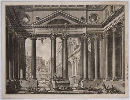 Appraisal: AFTER PIRANESI FRONTISPIECE TO VAL IV LE ANTICHITA ROMANE Etching