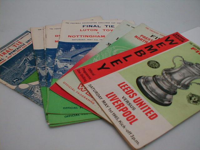 Appraisal: A group of FA Cup Final programmes comprising and