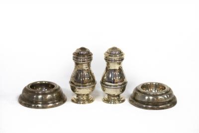 Appraisal: A pair of Victorian silver trencher salts Hirons Plante Birmingham