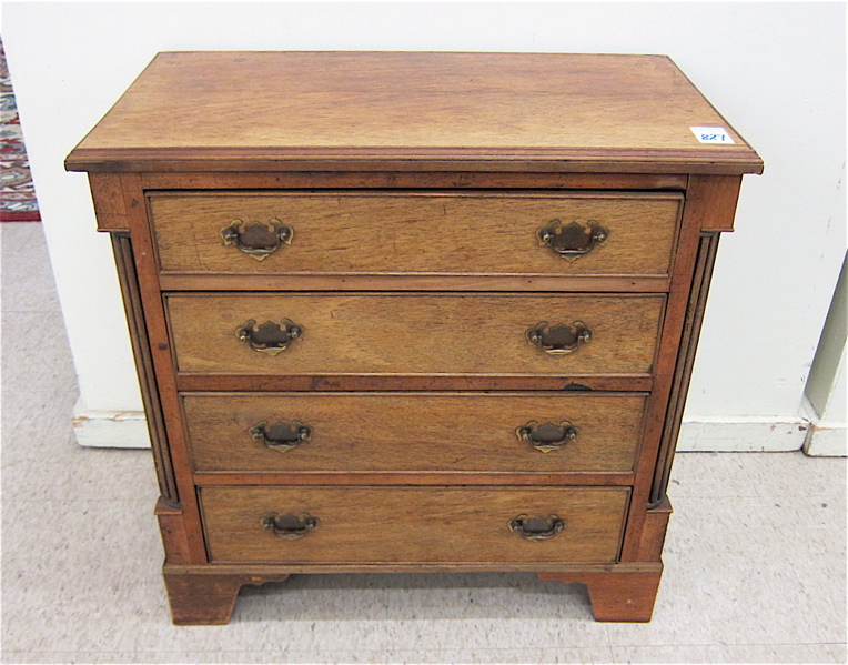 Appraisal: GEORGE III STYLE MAHOGANY BACHELOR'S CHEST English early th century