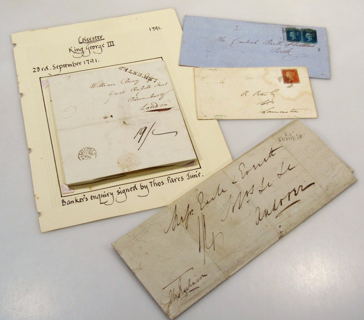 Appraisal: Various thC and later United Kingdom postmark envelopes comprising of