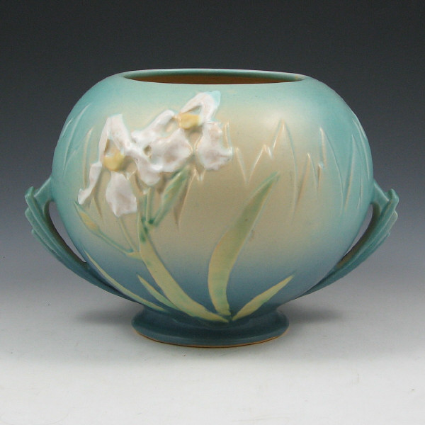 Appraisal: Roseville Iris - Rose Bowl - Mint Roseville Iris rose