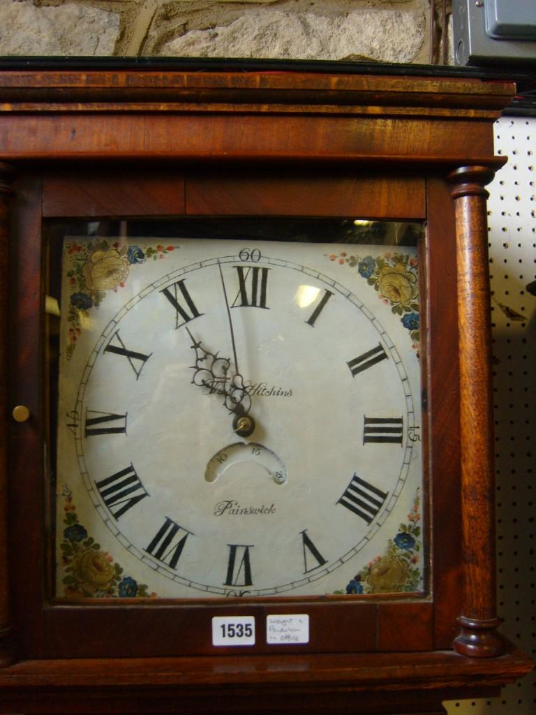 Appraisal: An early th century oak longcase clock together with mahogany