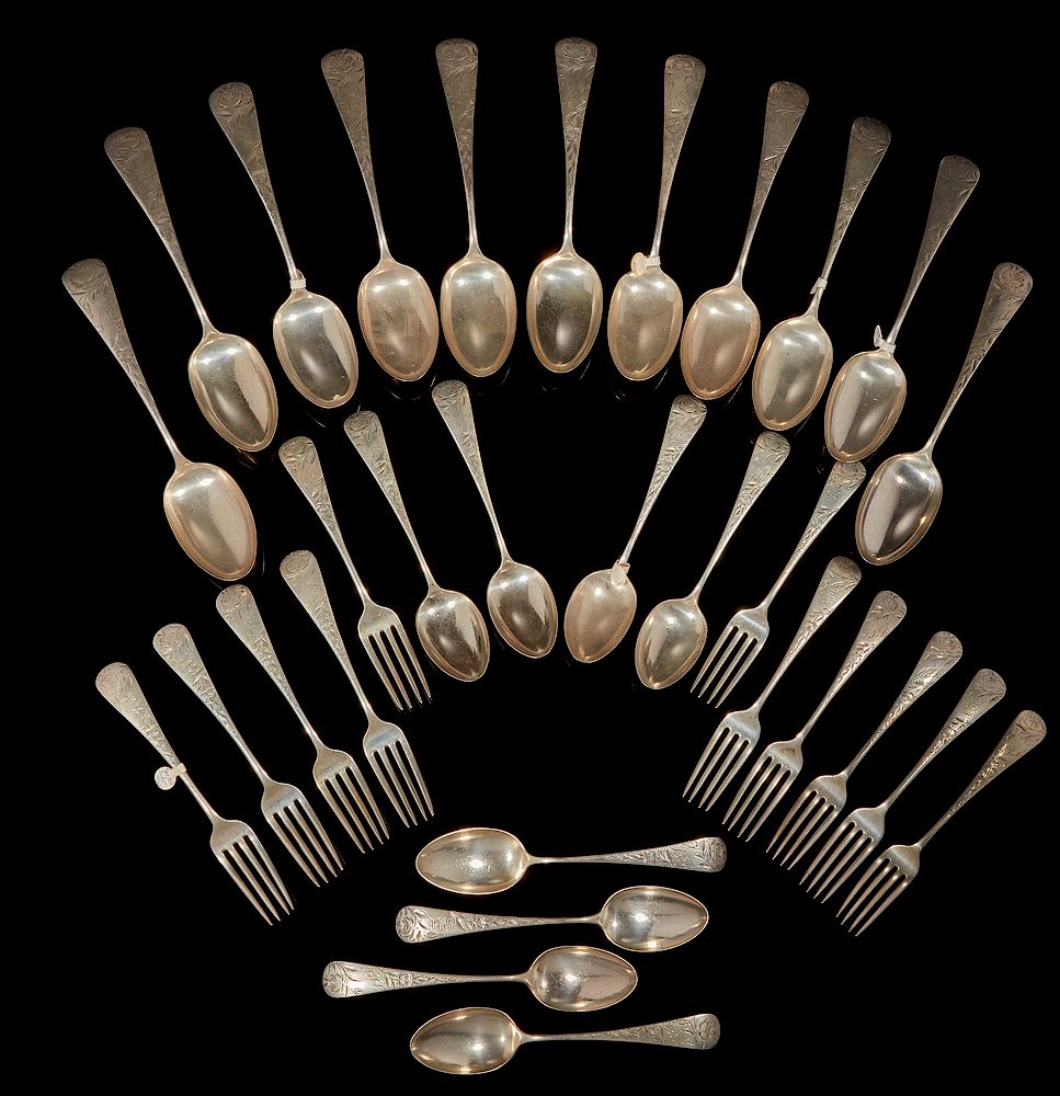 Appraisal: Gotham Sterling Silver Flatware Thirty pieces of Gorham sterling silver