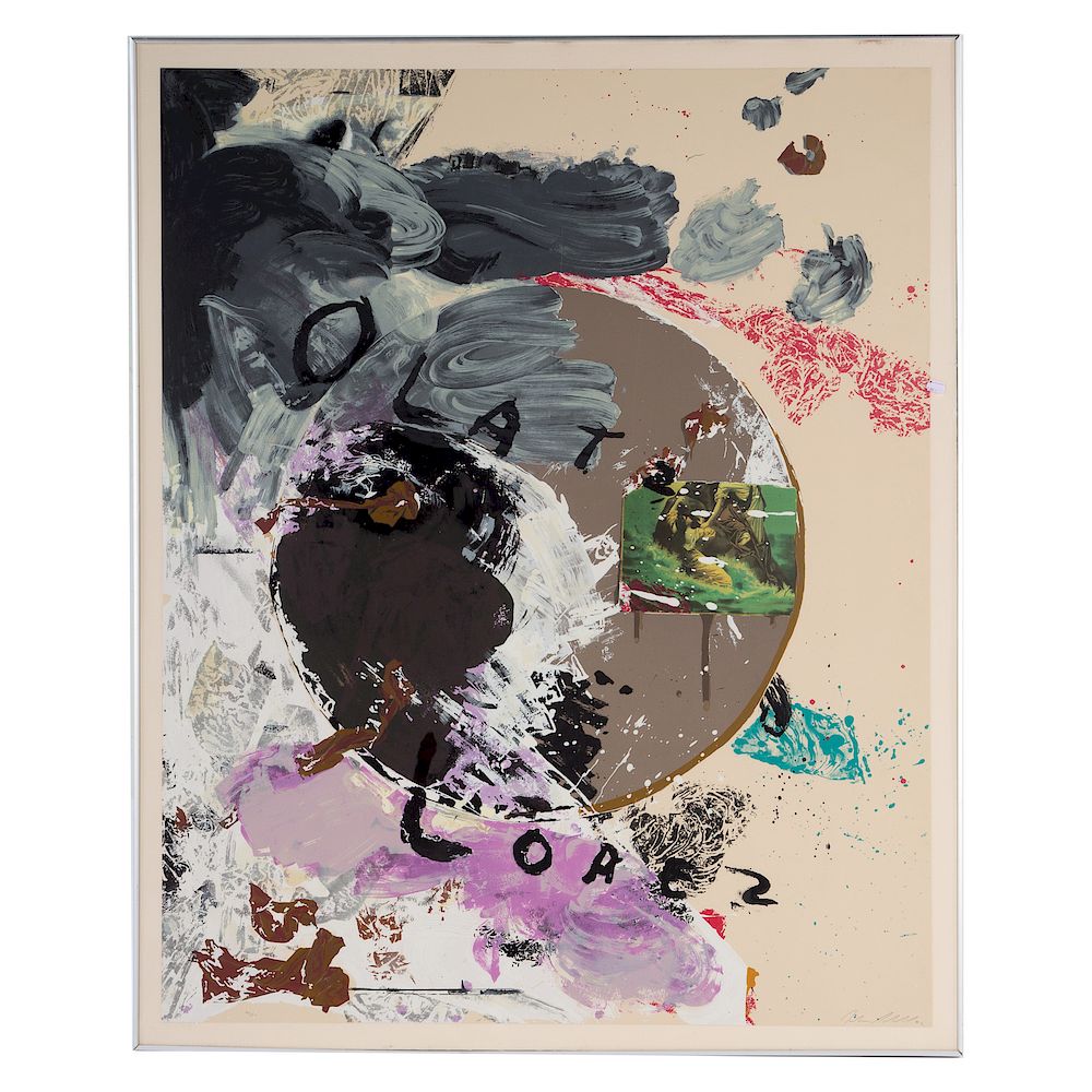 Appraisal: Julian Schnabel Olatz Lopez color serigraph Ed pencil signed Julien