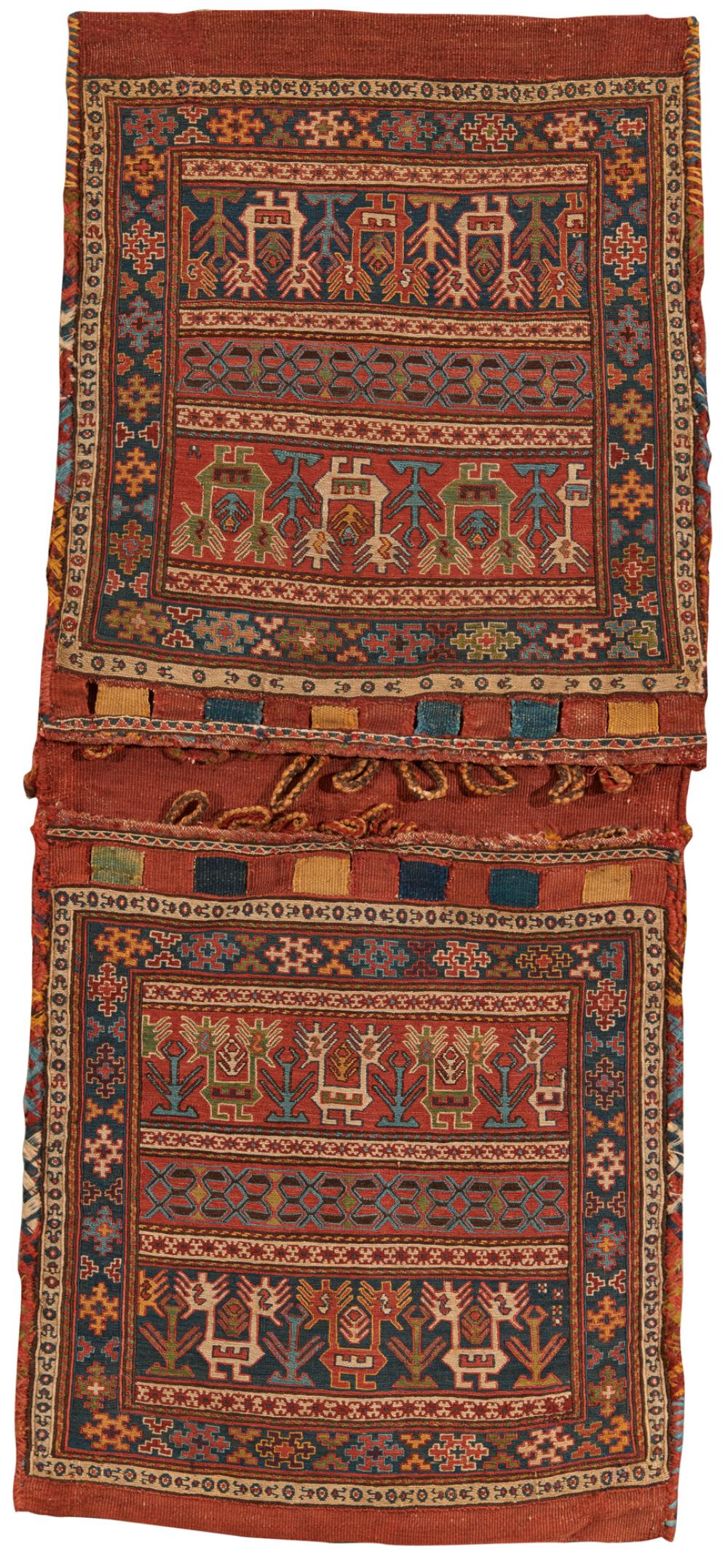 Appraisal: Pair of Soumac Bags Caucasus late th century ft in