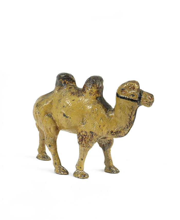 Appraisal: AMERICAN PAINTED CAST-IRON BACTRIAN CAMEL DOORSTOP LATE NINETEENTH EARLY TWENTIETH