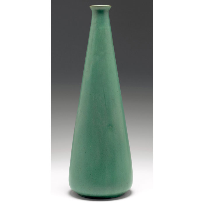 Appraisal: Rare Teco vase designed by W D Gates graceful tapering