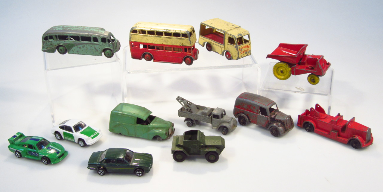 Appraisal: Various die-cast vehicles to include a Dinky double decker bus