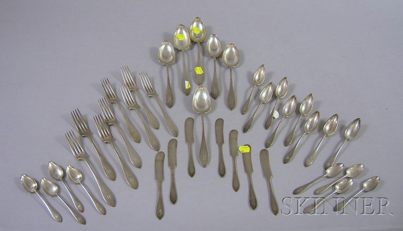 Appraisal: Towle Sterling Silver Partial Flatware Service Lafayette pattern monogrammed Y