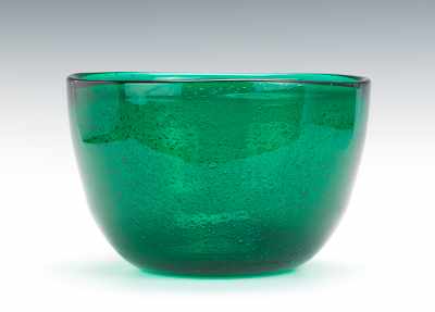 Appraisal: A Large Centerpiece Glass Bowl by Hadeland Glassverk Norway Designed