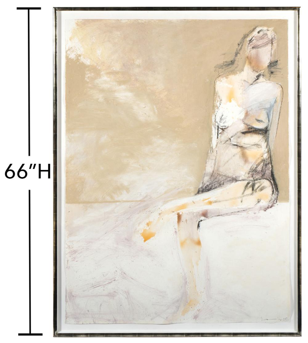 Appraisal: MANUEL NERI ORIGINAL PAINTING 'JUANA SERIES V'Manuel Neri American -