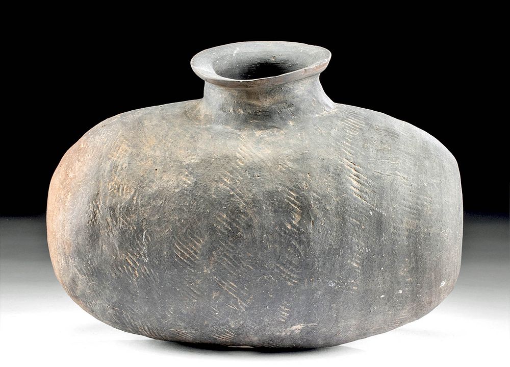 Appraisal: Korean Silla Dynasty Grayware Vessel First Time At Auction East