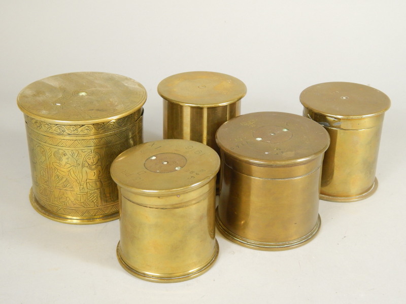 Appraisal: Trench Art A collection of five late thC early thC