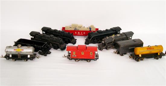 Appraisal: Lionel O gauge trains and cars including an locomotive missing