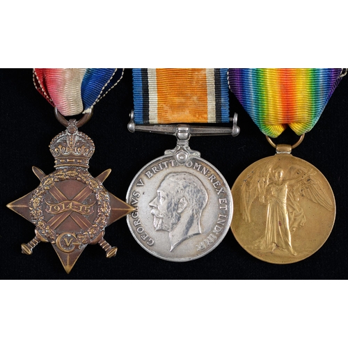 Appraisal: WWI group of three - Star British War Medal and