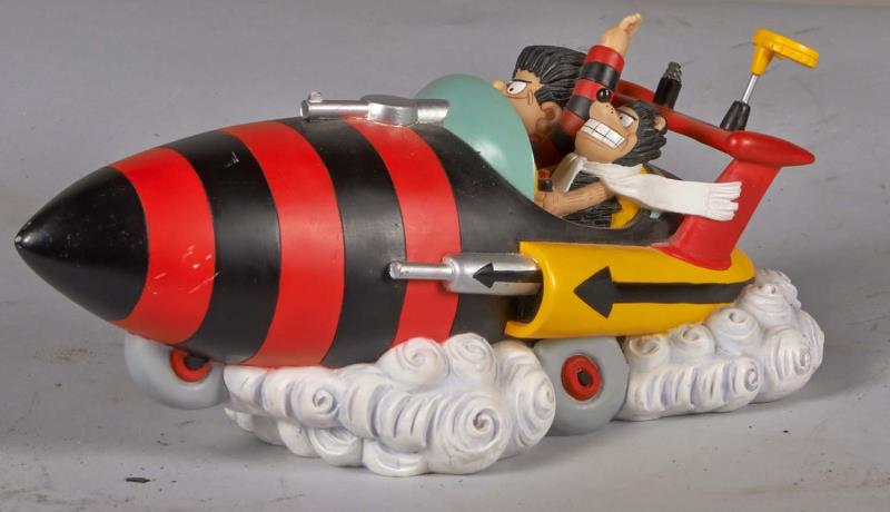 Appraisal: Dennis The Menace Menacemobile Statue This colorful statue is marked