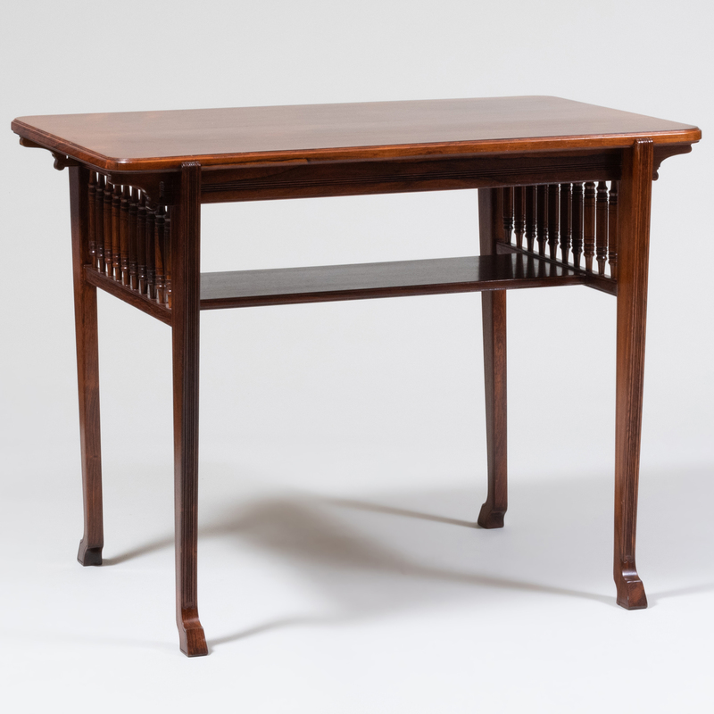 Appraisal: Aesthetic Movement Rosewood Side Table Attributed to Herter Brothers New