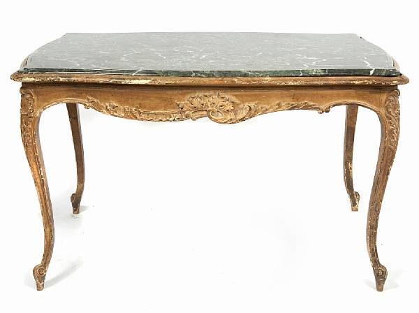 Appraisal: A Louis XV style paint decorated center table late th