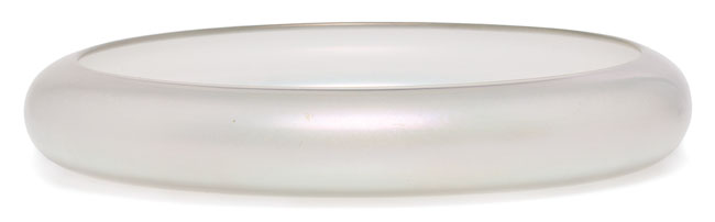 Appraisal: Steuben bowl broad form in opalescent glass unmarked w x