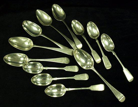 Appraisal: A set of Old English Pattern table spoons London together