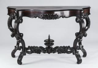 Appraisal: th c Renaissance Revival rosewood console l American Renaissance Revival