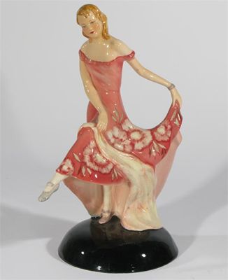 Appraisal: A Myott Goldscheider figure of a dancer painted in colours